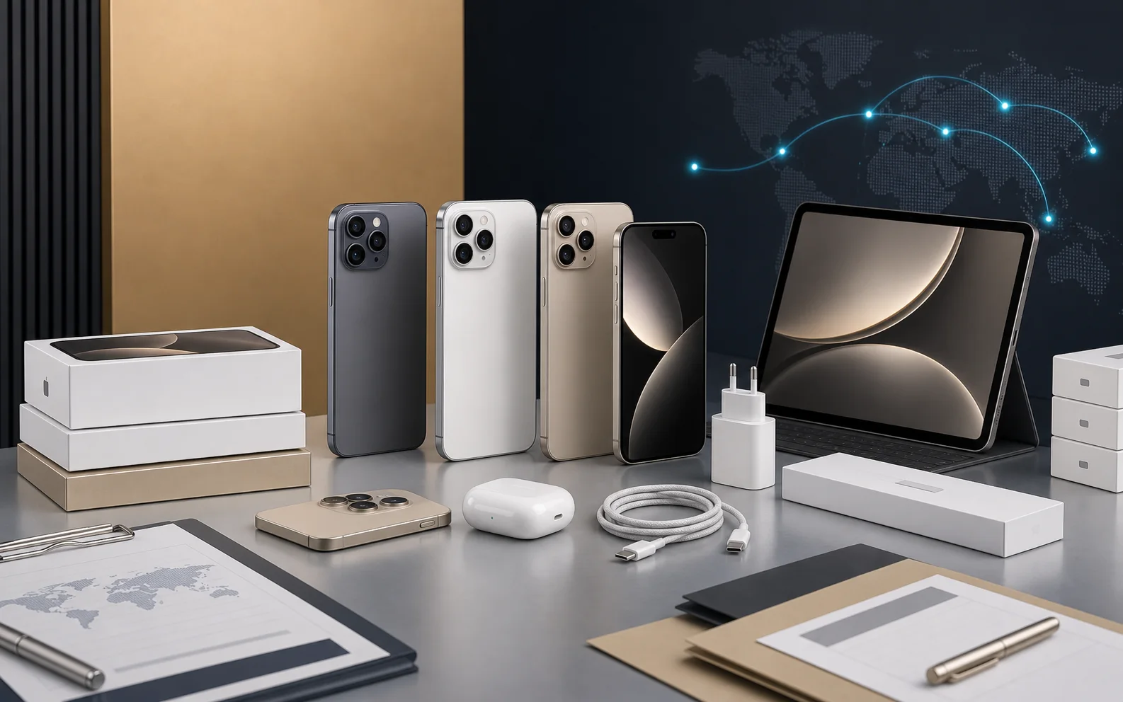 Generated wholesale category visual for Apple product sourcing conversations.