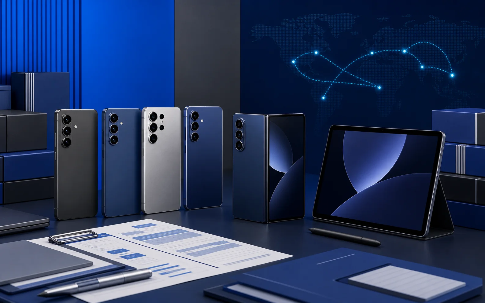 Generated wholesale category visual for Samsung business device sourcing.